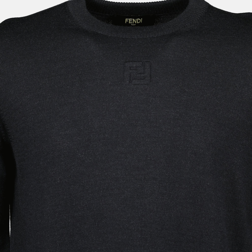Image de l'article Pull en laine de la marque Fendi pour Homme - Saison Automne-Hiver 2025 - Vue détaillée_1