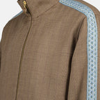 Image of the Drole De Monsieur Chevron Jacket for Men - Autumn-Winter 2025 - Detailed View 1
