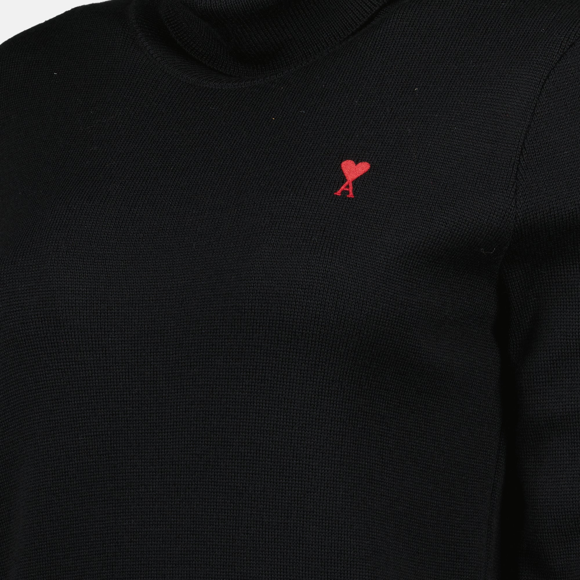 Image de l'article Pull col roulé Ami de coeur de la marque Ami PARIS pour Femme - Saison Automne-Hiver 2025 - Vue détaillée_2