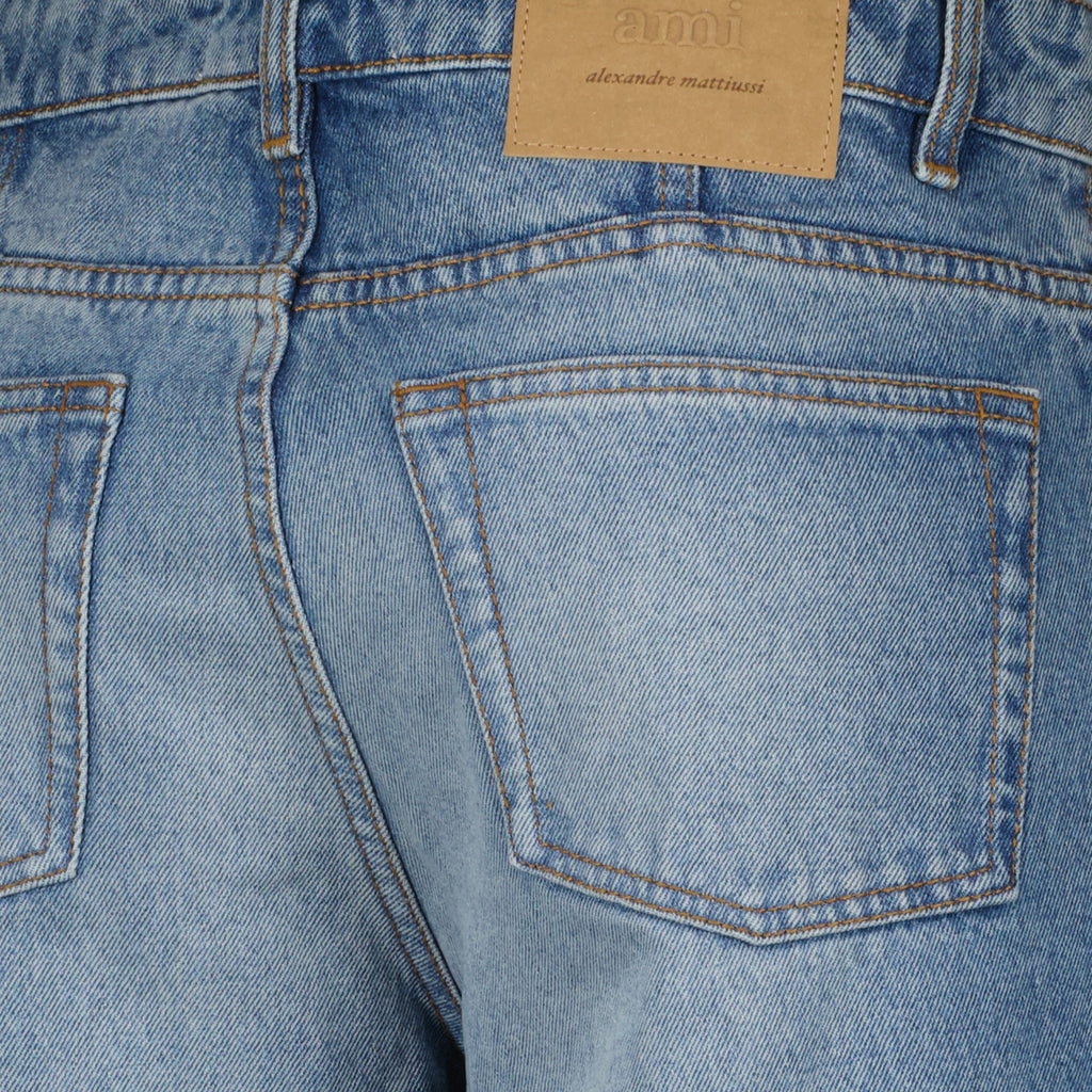 남성용 브랜드 Ami PARIS의 스트레이트 진 이미지 - 2025 가을-겨울 시즌 - 상세보기_1