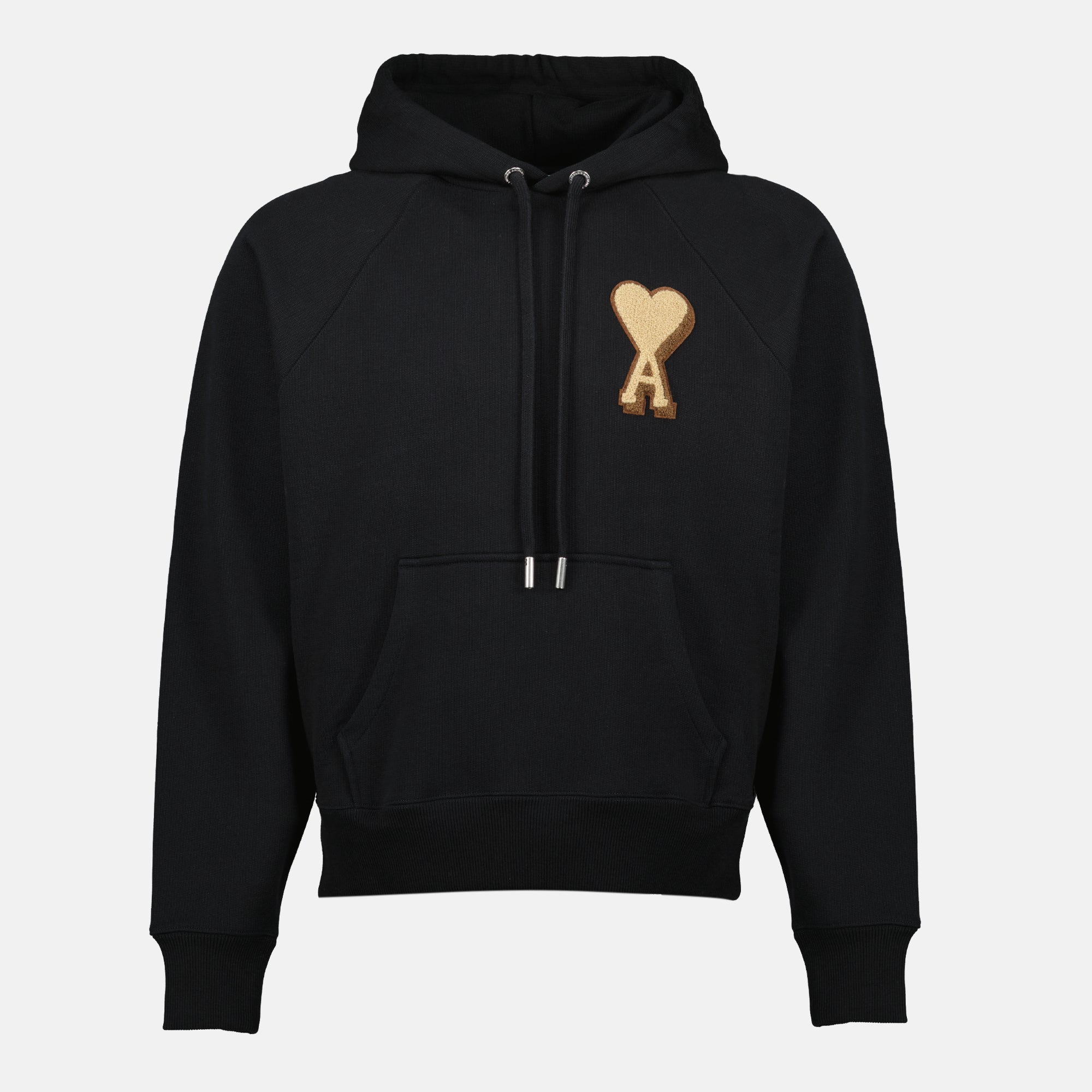 Bild des Kapuzenpullovers mit Logo-Patch der Marke Ami PARIS für Unisex - Herbst-Winter 2025 - Vorderansicht
