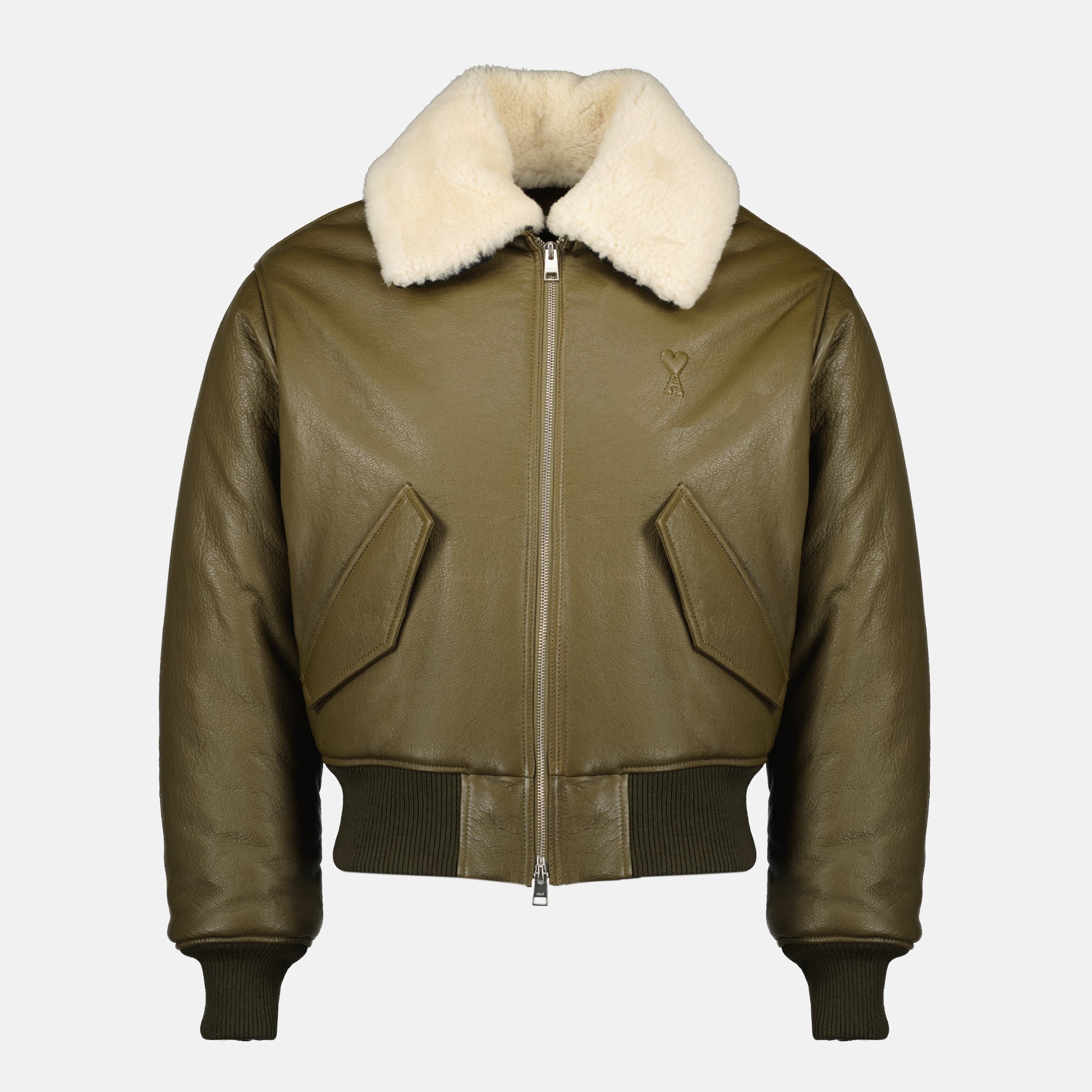 Bild des Herrenlederjacke von Ami PARIS - Herbst-Winter 2025 - Vorderansicht