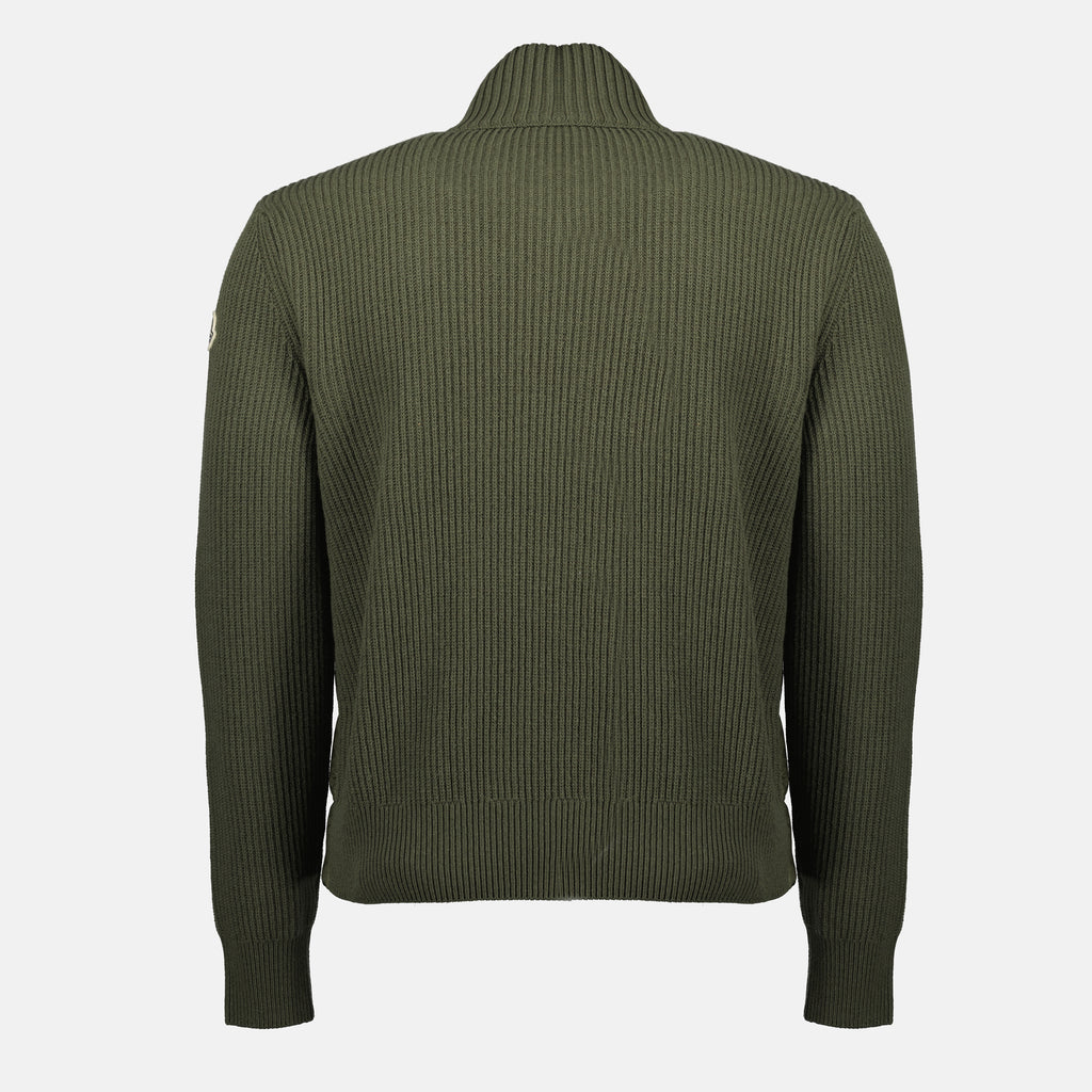 Image de l'article Cardigan bi-matière de la marque Moncler pour Homme - Saison Automne-Hiver 2025 - Vue détaillée_2