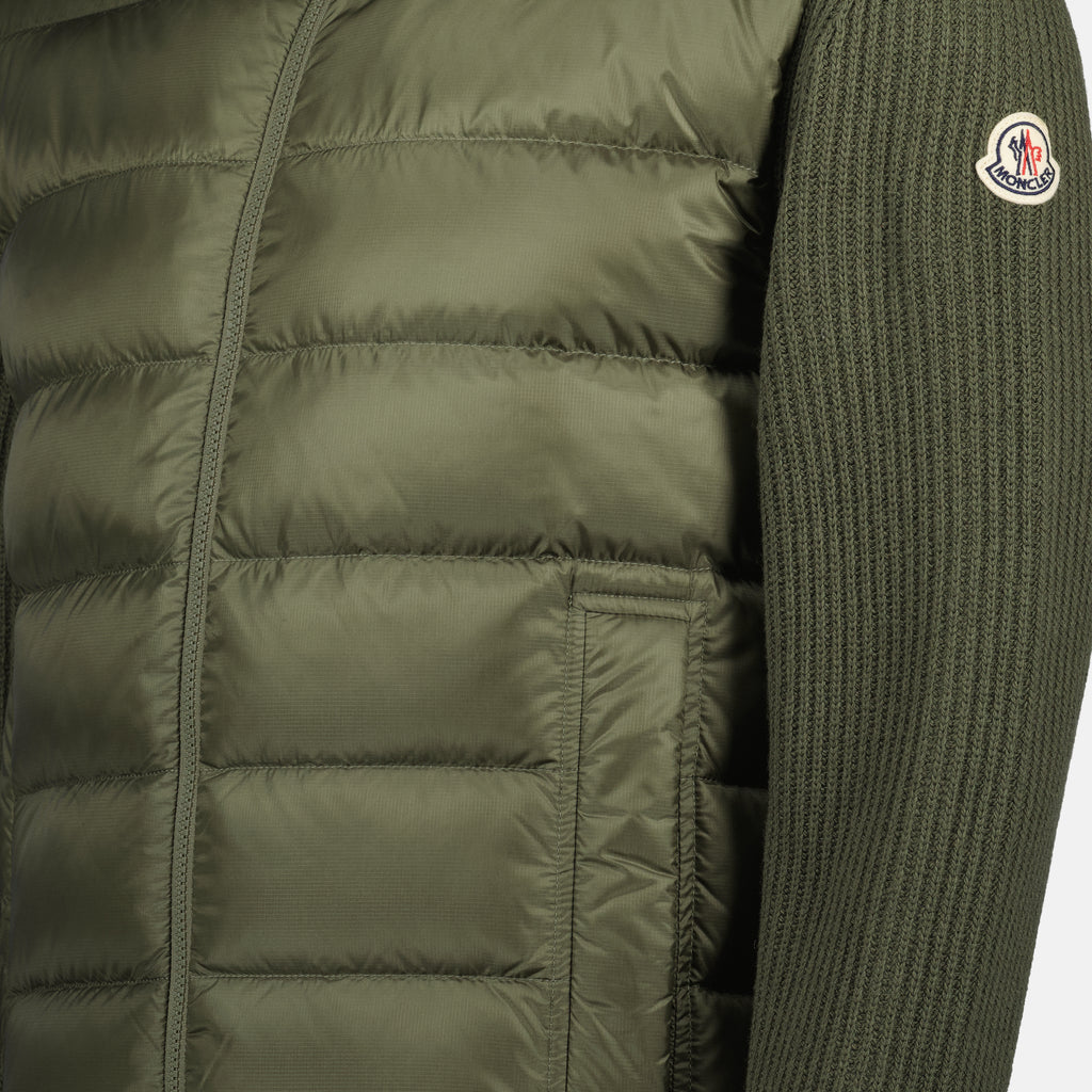 Image de l'article Cardigan bi-matière de la marque Moncler pour Homme - Saison Automne-Hiver 2025 - Vue détaillée_6