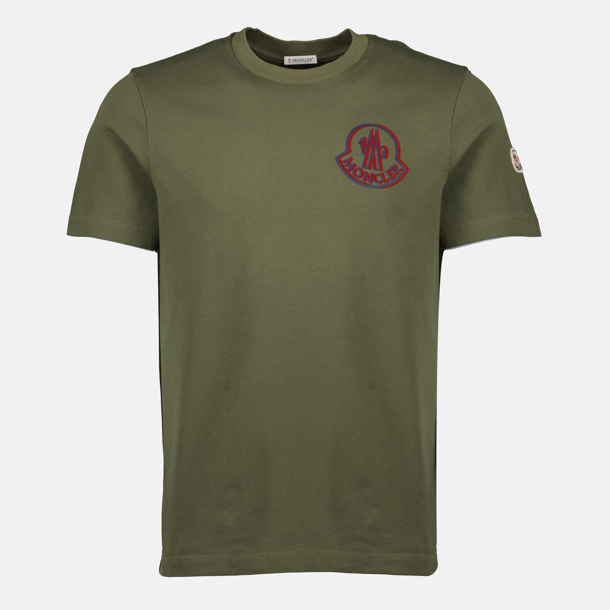 Image of the Moncler logo t-shirt for men - Autumn-Winter 2025 - Front View