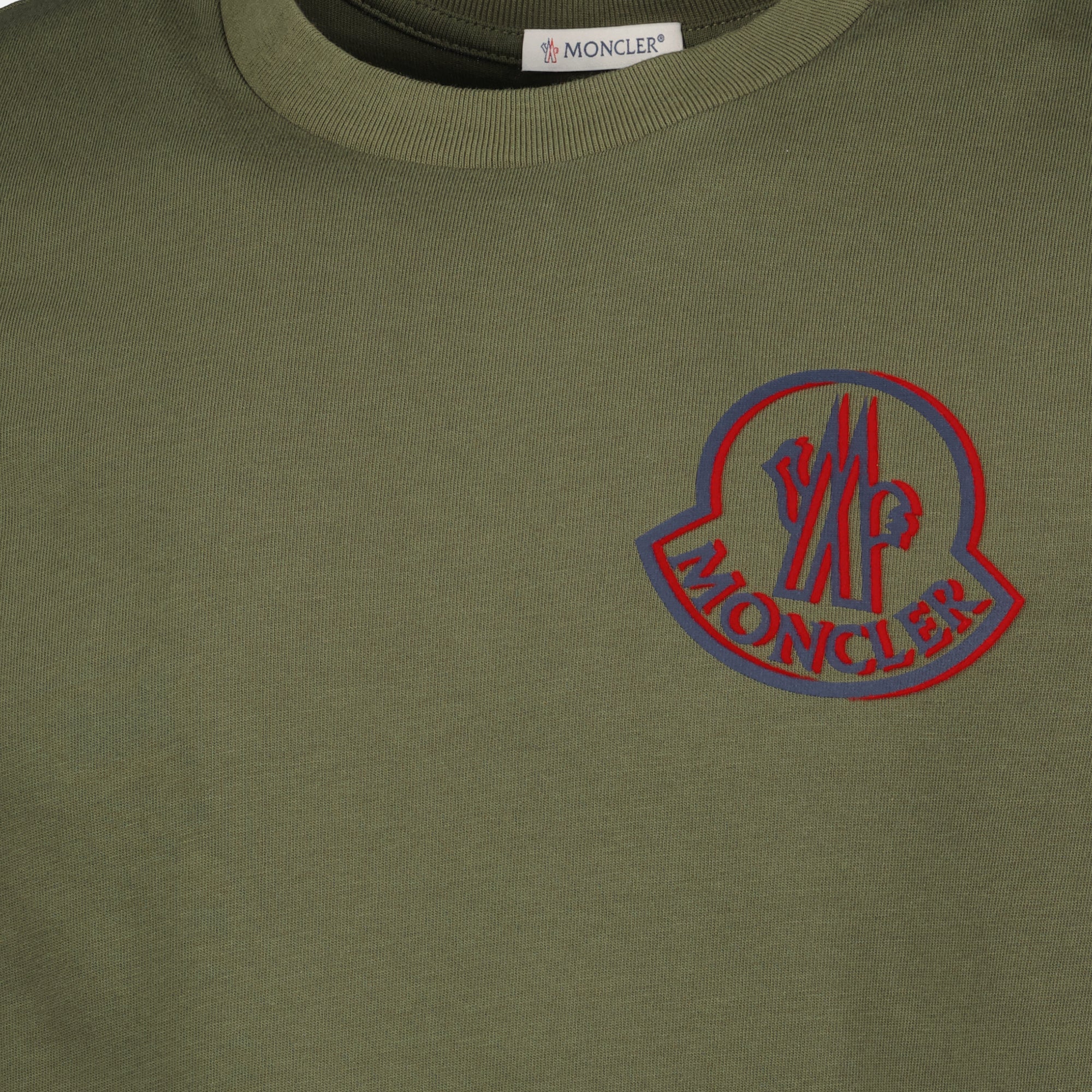 Image of the Moncler logo t-shirt for men - Autumn-Winter 2025 - Detailed View_3