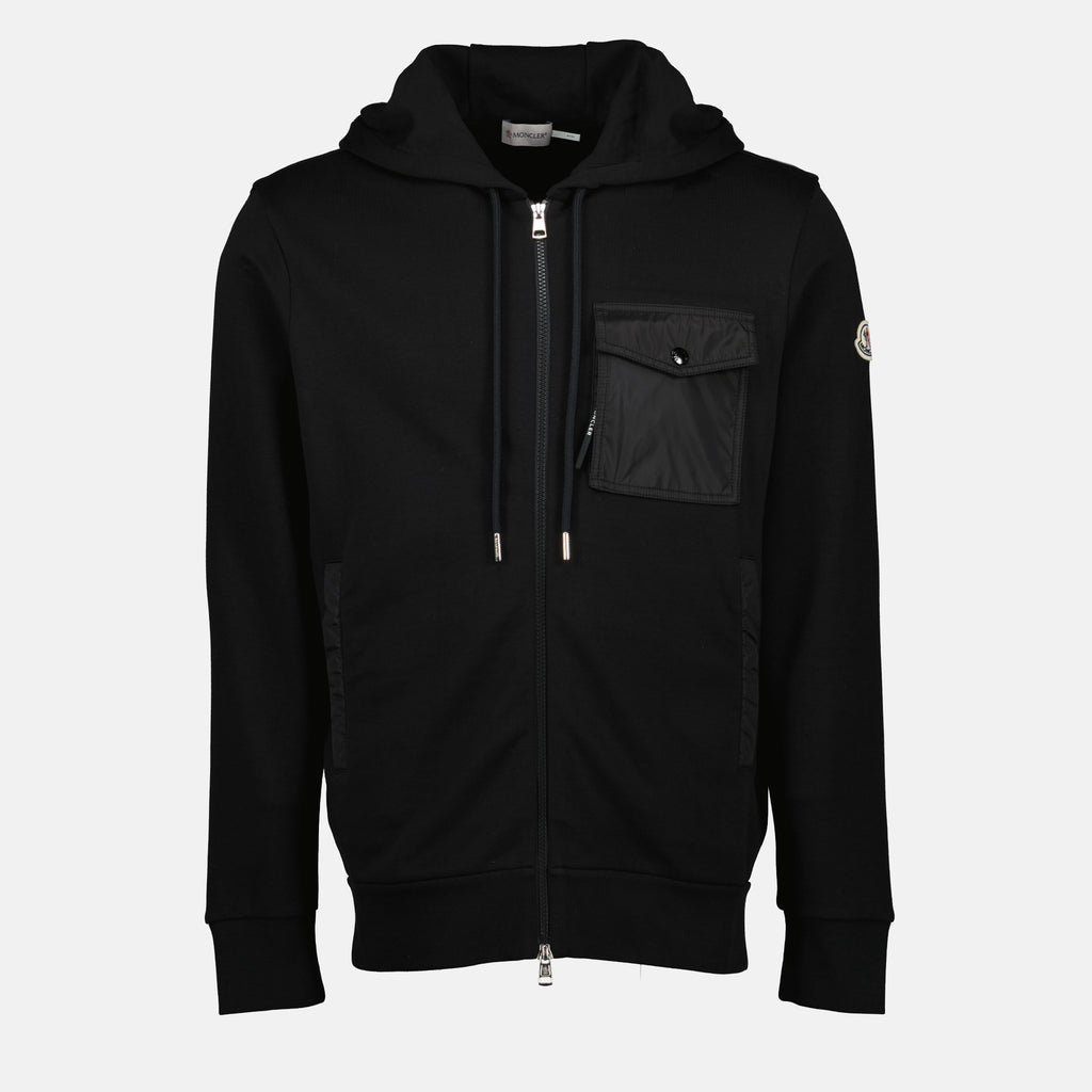 Image de l'article Sweatshirt zippé de la marque Moncler pour Homme - Saison Automne-Hiver 2025 - Vue de Face