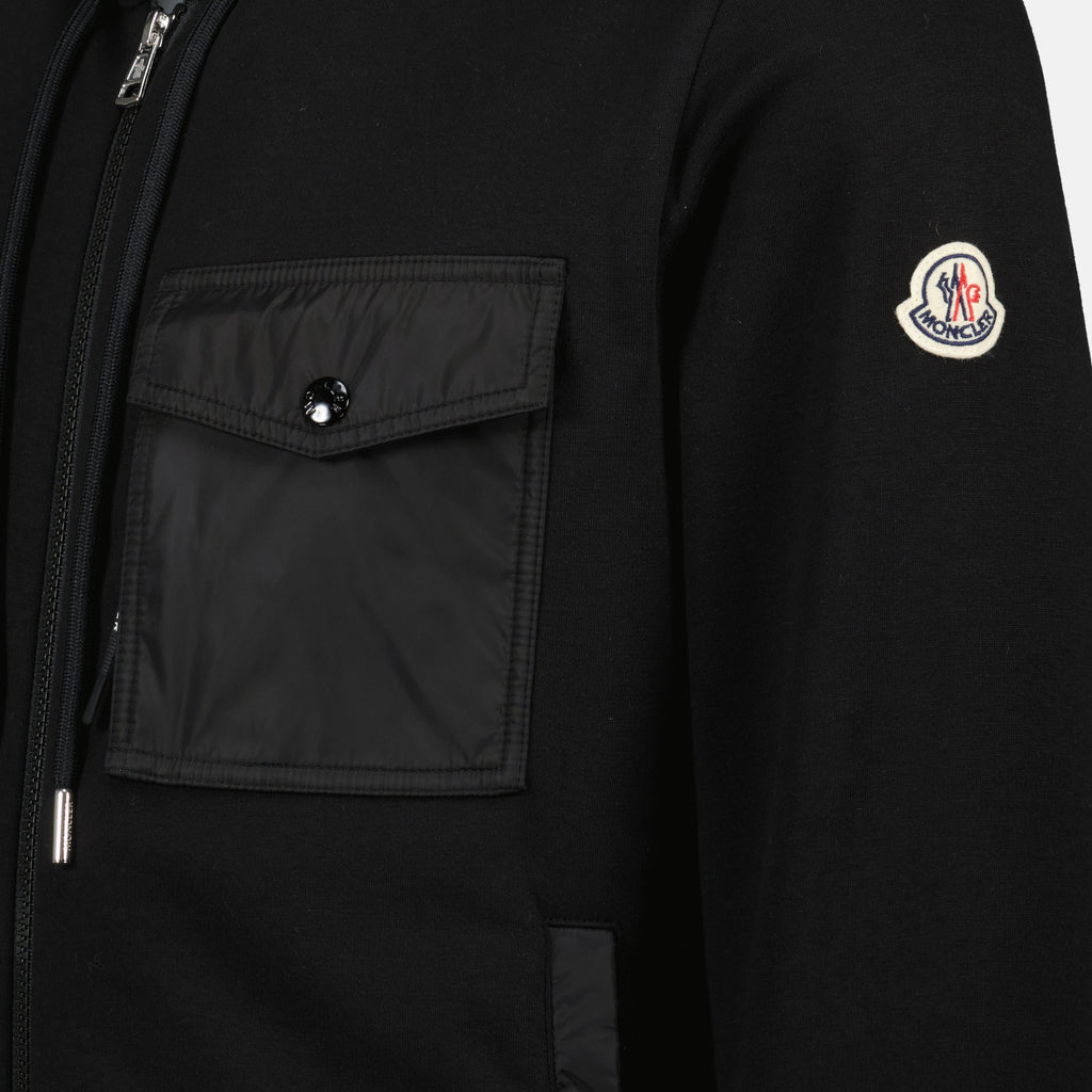 Image de l'article Sweatshirt zippé de la marque Moncler pour Homme - Saison Automne-Hiver 2025 - Vue détaillée_2