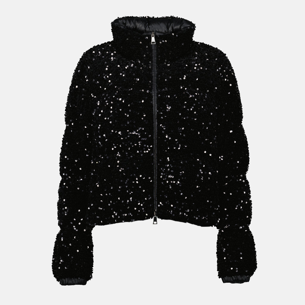 Image de l'article Doudoune Louvi à sequins de la marque Moncler pour Femme - Saison Automne-Hiver 2025 - Vue de Face