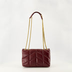 Immagine della borsa Loulou Puffer lucida di Saint Laurent per donna - Stagione Autunno-Inverno 2025 - Vista posteriore