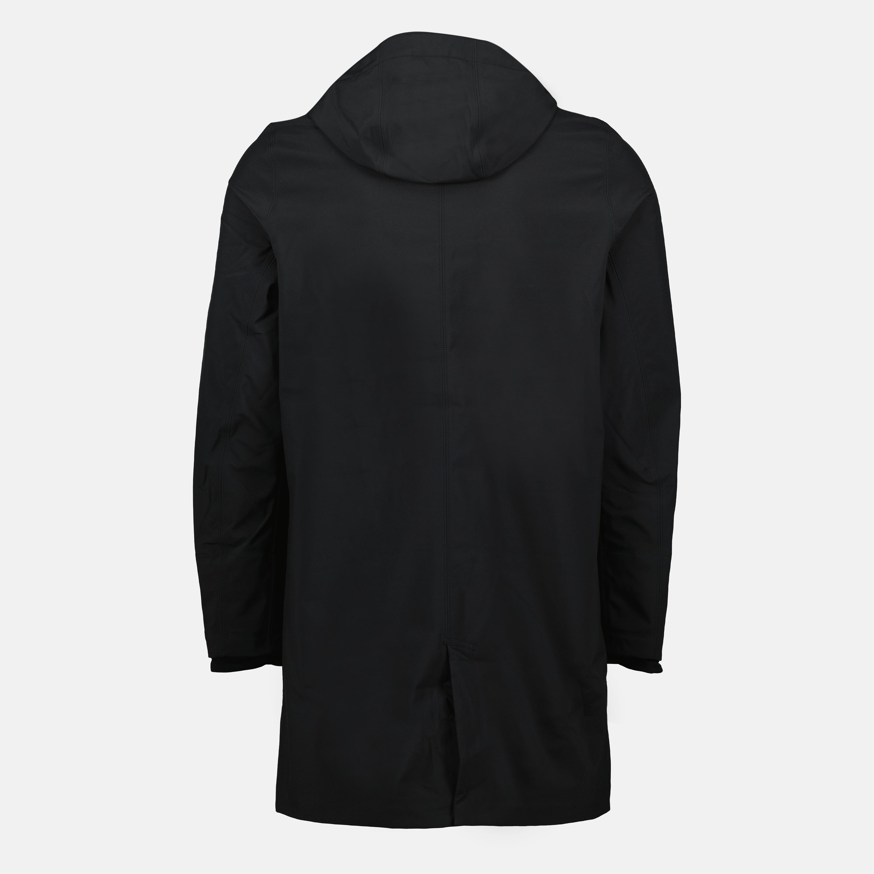 Bild des langen Parkas Thomas von K-Way für Herren - Herbst-Winter 2025 - Rückansicht