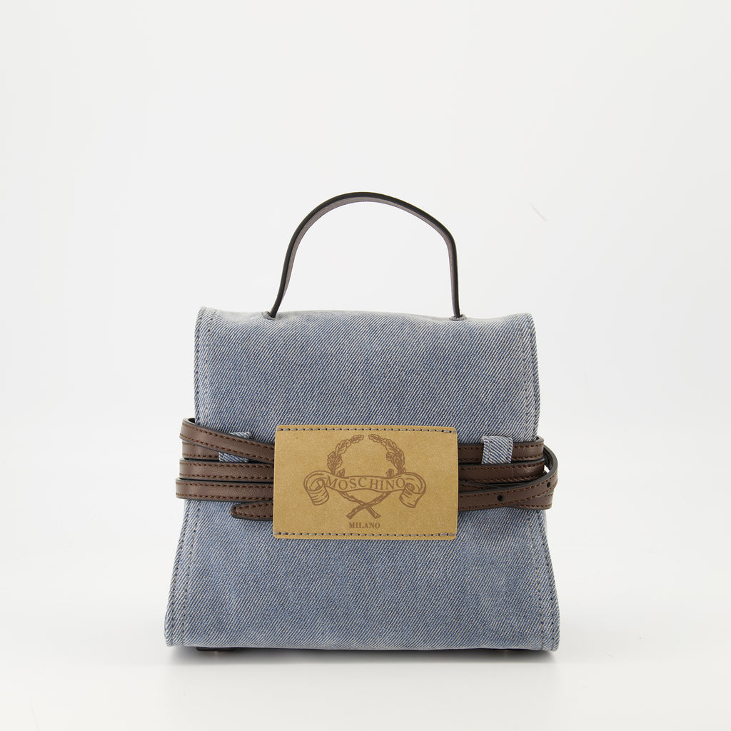 Sacs à main et épaule Bolso Tie Me Pequeño Moschino Bleu Femme