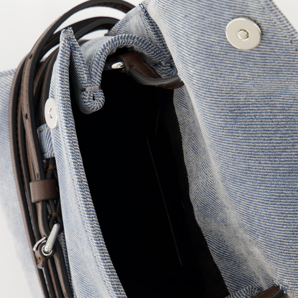 Sacs à main et épaule Bolso Tie Me Pequeño Moschino Bleu Femme