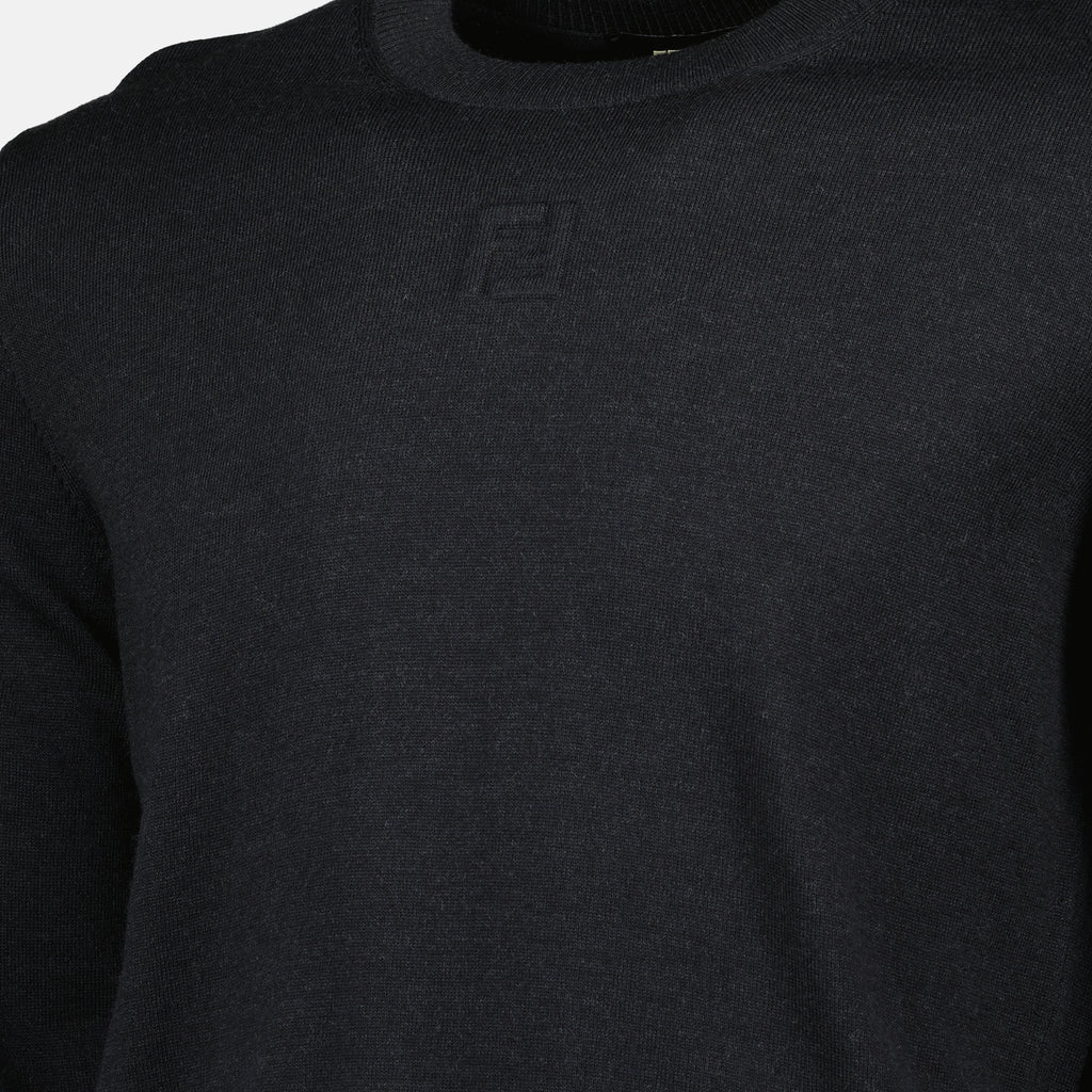 Image de l'article Pull en laine de la marque Fendi pour Homme - Saison Automne-Hiver 2025 - Vue détaillée_2