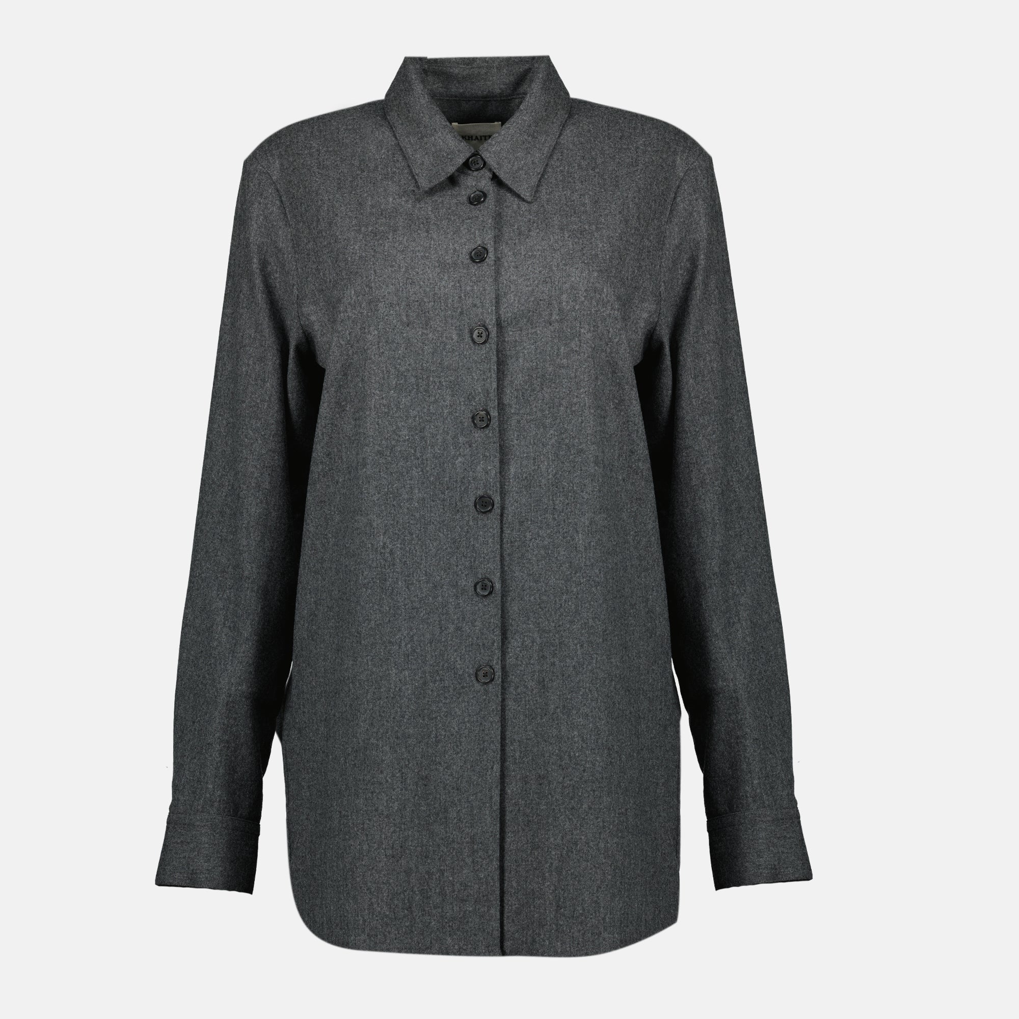 Image de l'article Chemise Auryn de la marque Khaite pour Femme - Saison Automne-Hiver 2025 - Vue de Face