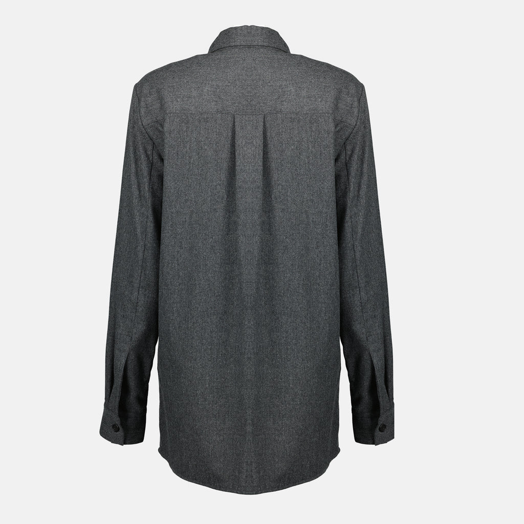 Image de l'article Chemise Auryn de la marque Khaite pour Femme - Saison Automne-Hiver 2025 - Vue de Dos