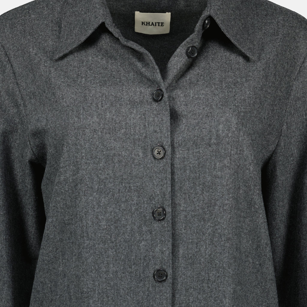 Image de l'article Chemise Auryn de la marque Khaite pour Femme - Saison Automne-Hiver 2025 - Vue détaillée_2