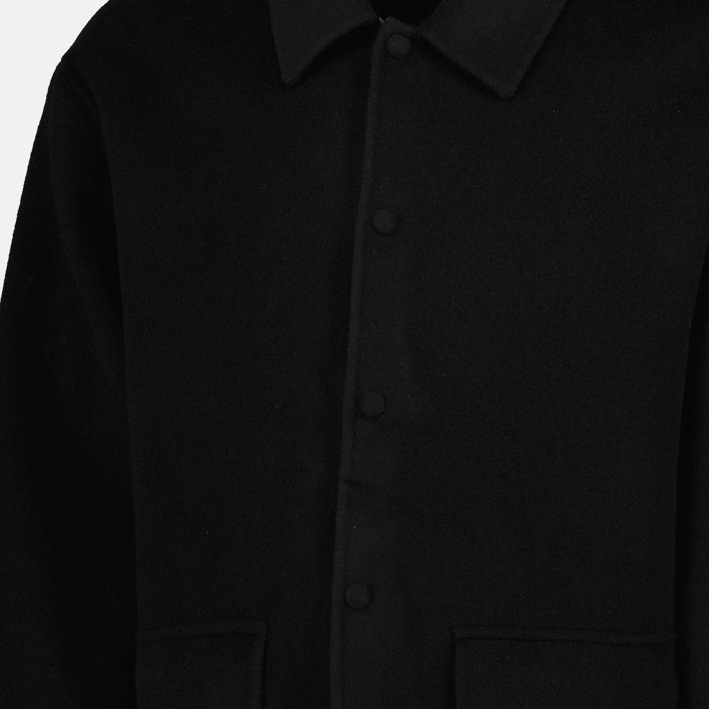 Image of the Vasco short coat by Officine Générale for Men - Autumn-Winter 2025 - Detailed View_2