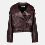 Image of the Iro brand leather jacket for women - Fall-Winter 2025 season - Front View