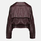Image of the Iro brand leather jacket for women - Fall-Winter 2025 season - Back View