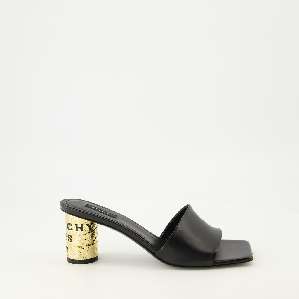 Image de l'article Sandales à talons Tape noir de la marque Givenchy pour Femme - Saison Printemps-Été 2026 - Vue latérale droite