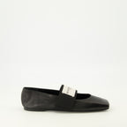 Image de l'article Ballerines Sliced Square noir de la marque Givenchy pour Femme - Saison Printemps-Été 2026 - Vue latérale droite