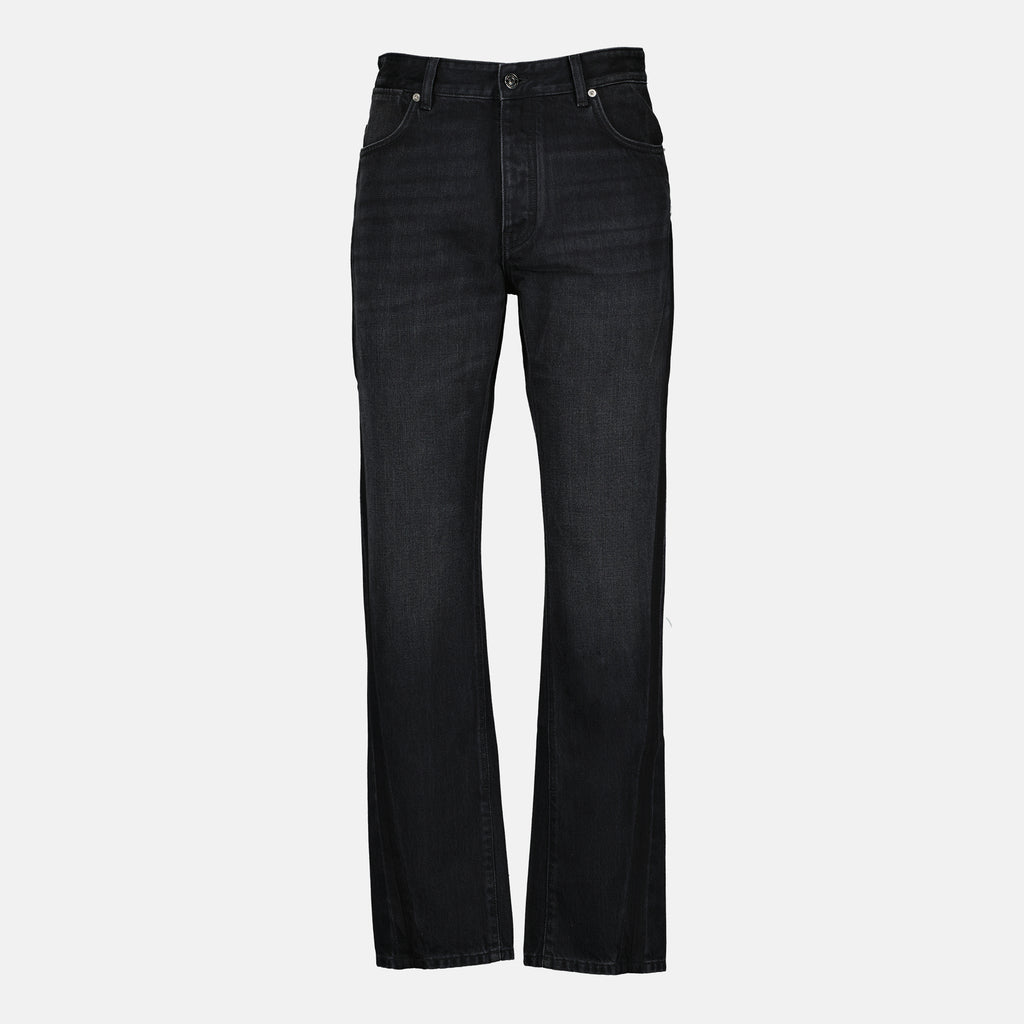 Image of the Givenchy Men's Black Denim Jean Seam - Spring-Summer 2026 - Front View