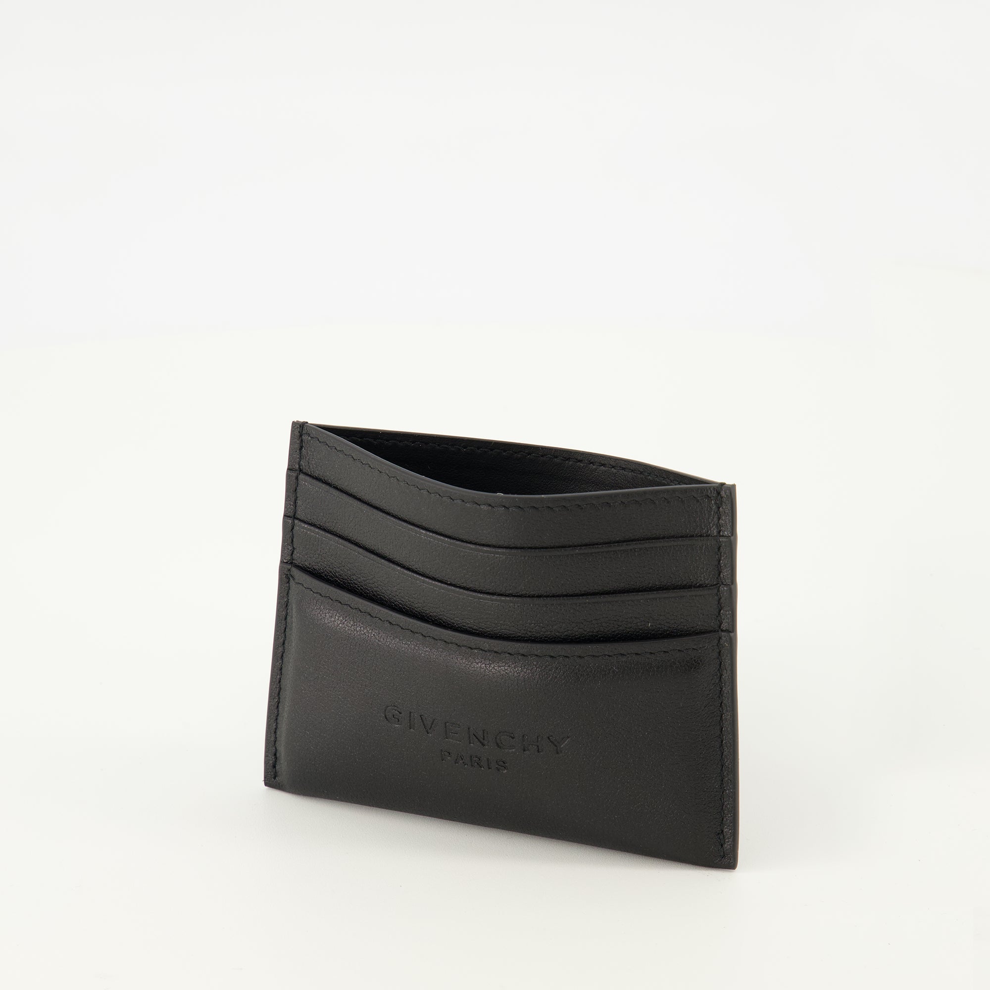 Image of the Givenchy Men's black leather cardholder - Spring-Summer 2026 - Detailed View 2