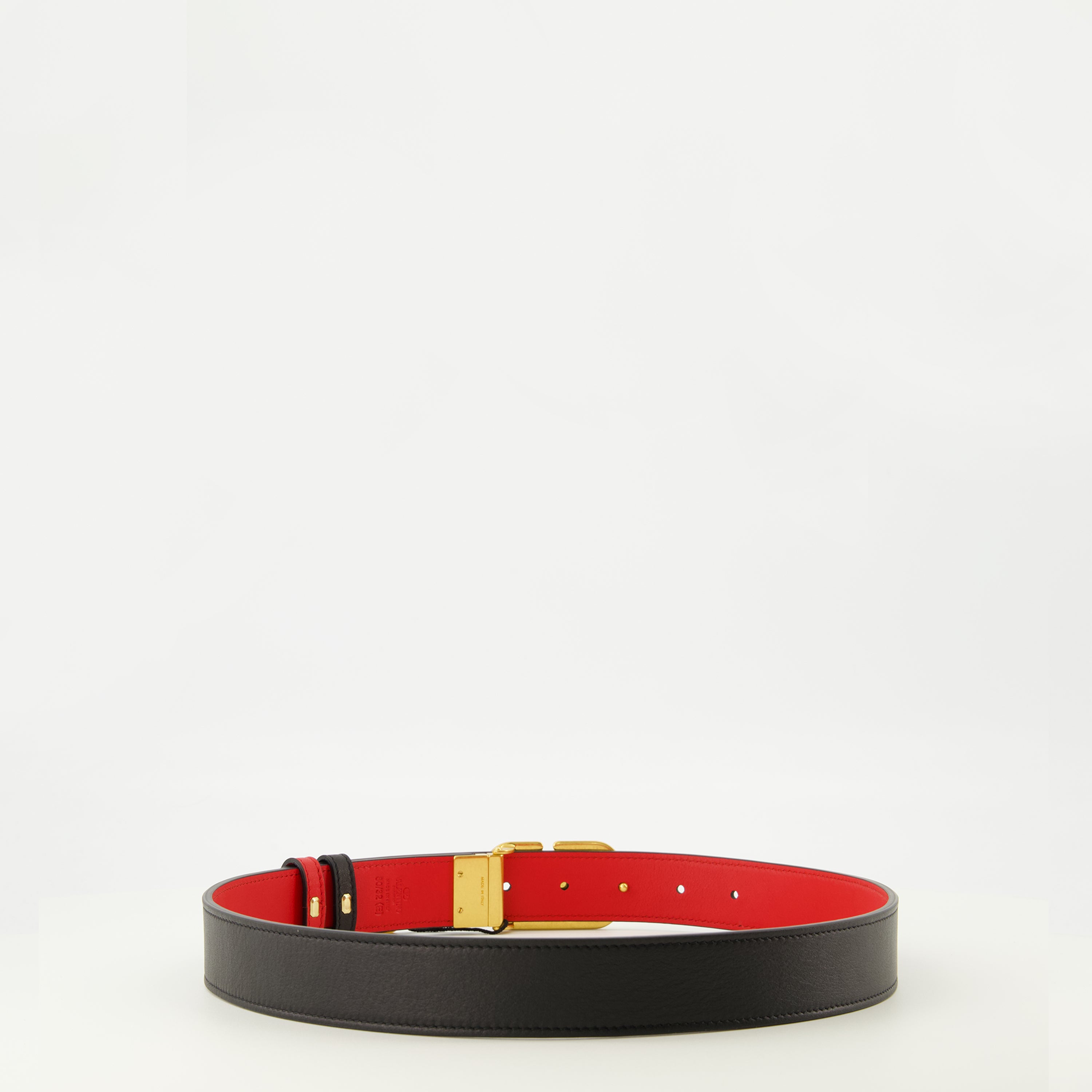 Image de l'article Ceinture réversible noir et rouge 30 mm de la marque Valentino Garavani pour Femme - Saison Printemps-Été 2026 - Vue détaillée_2