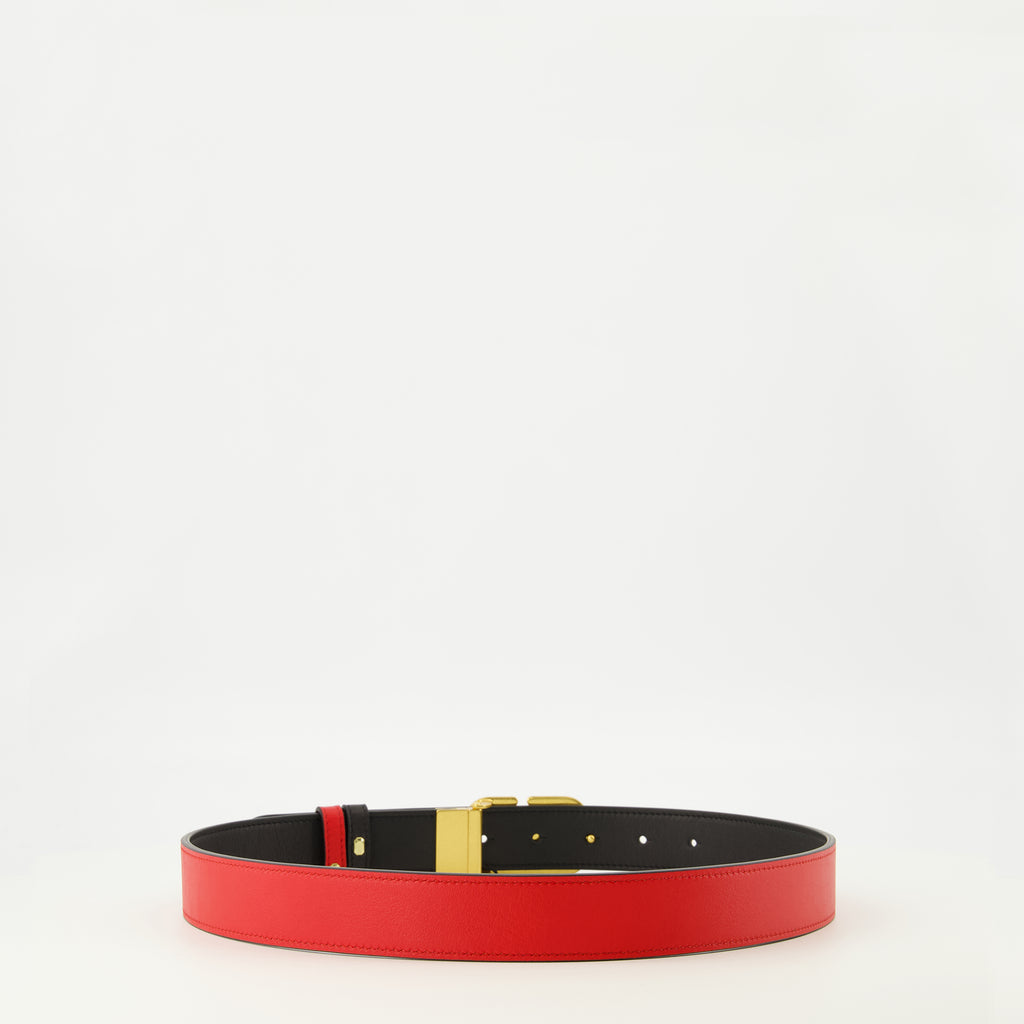 Image de l'article Ceinture réversible noir et rouge 30 mm de la marque Valentino Garavani pour Femme - Saison Printemps-Été 2026 - Vue détaillée_3