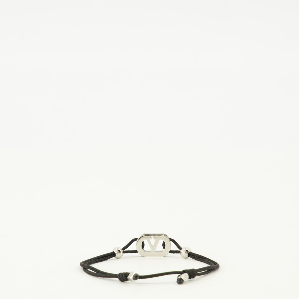 Image de l'article Bracelet Ovalette avec cordon de la marque Valentino Garavani pour Homme - Saison Printemps-Été 2026 - Vue de Dos