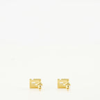 Image de l'article Boucles d'oreilles Forever doré et blanche de la marque Fendi pour Femme - Saison Printemps-Été 2026 - Vue de Dos