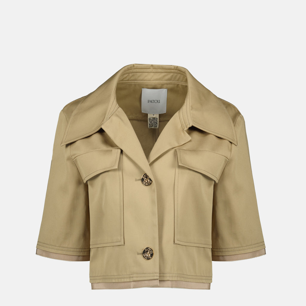 Vestes Beige Short Jacket Patou Beige Femme