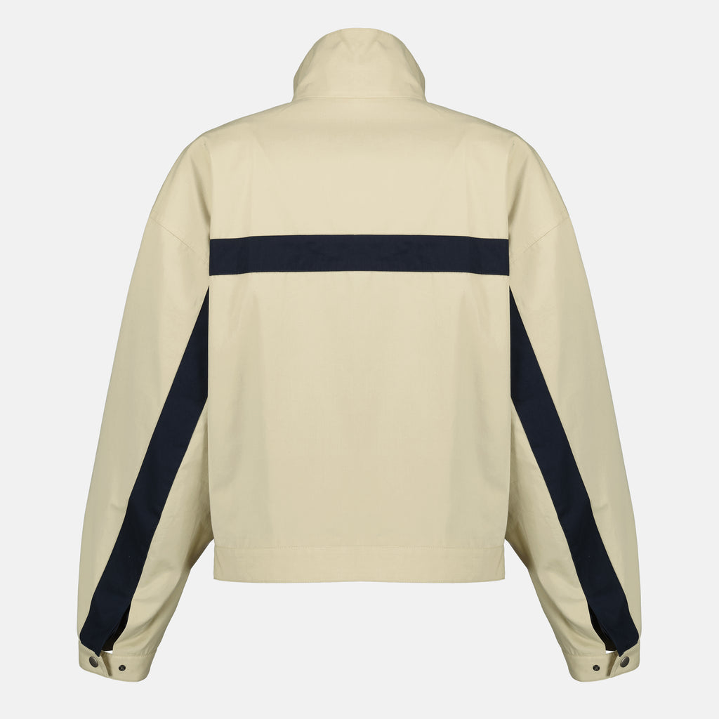 Imagem do casaco de algodão bege da marca Saint Laurent para Mulheres - Temporada Primavera-Verão 2026 - Vista Traseira