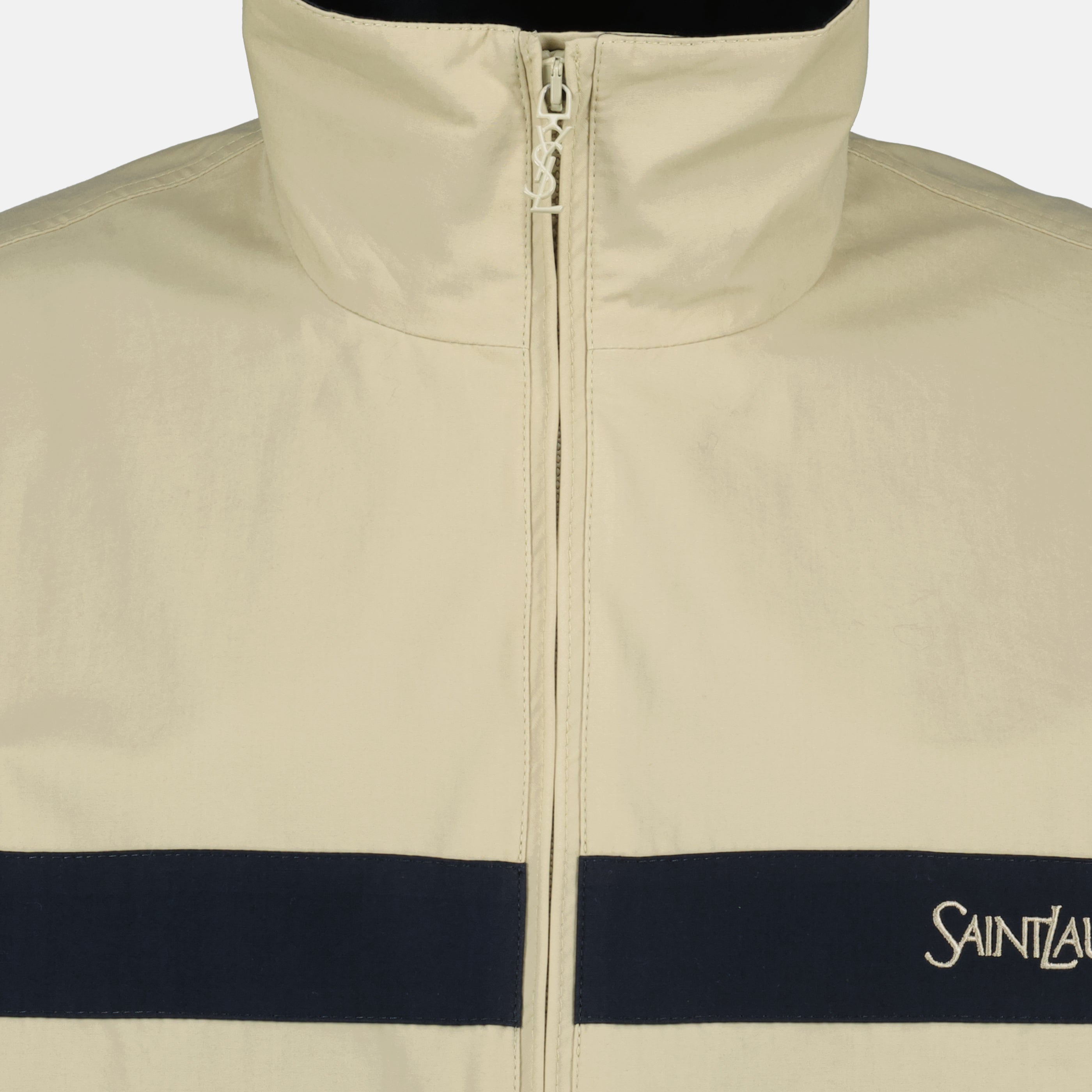 サンローランの女性用ベージュコットンジャケットの画像 - 2026年春夏シーズン - 詳細ビュー_2