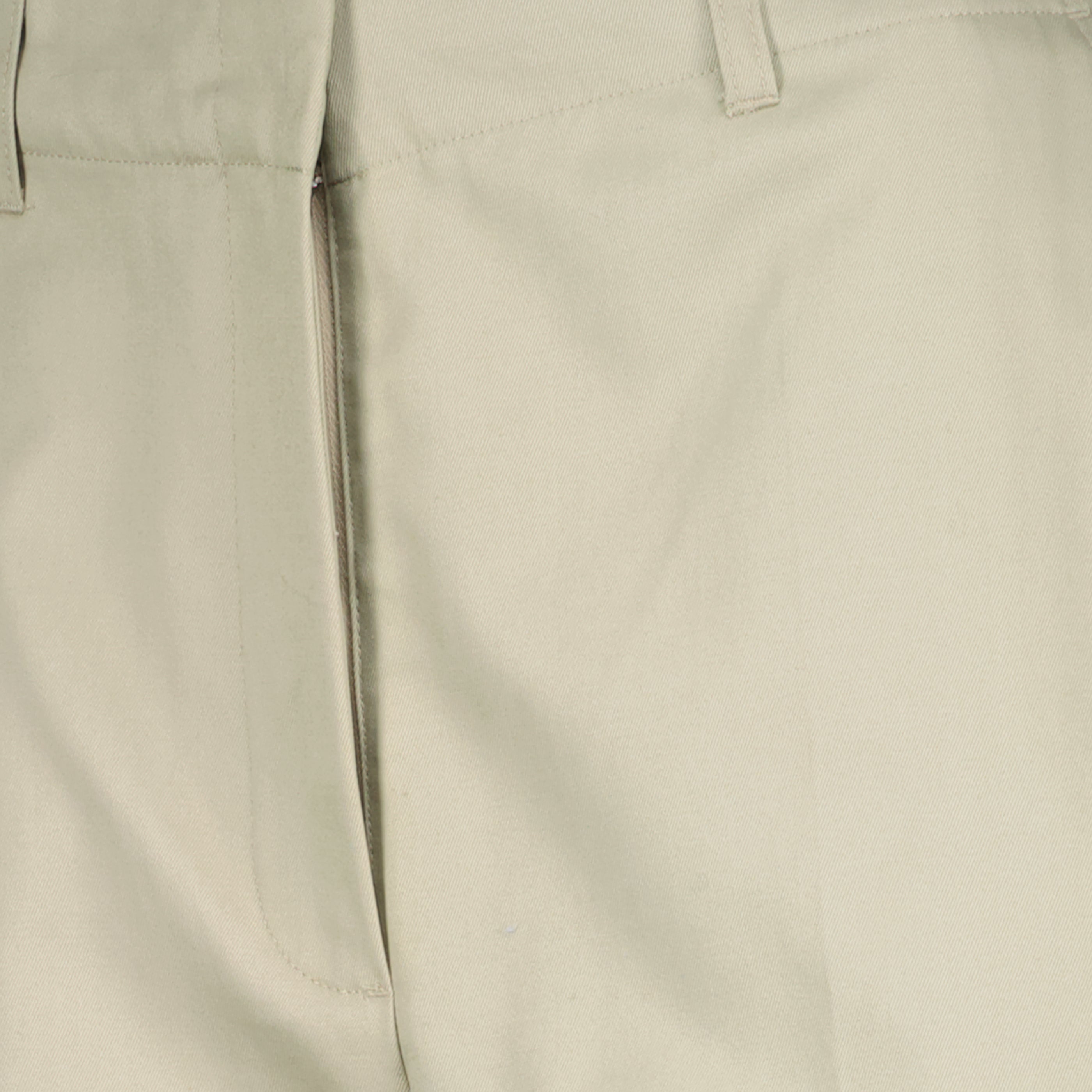Image of the beige cotton flare pants by Diesel for Women - Spring-Summer 2026 - Detailed View 2