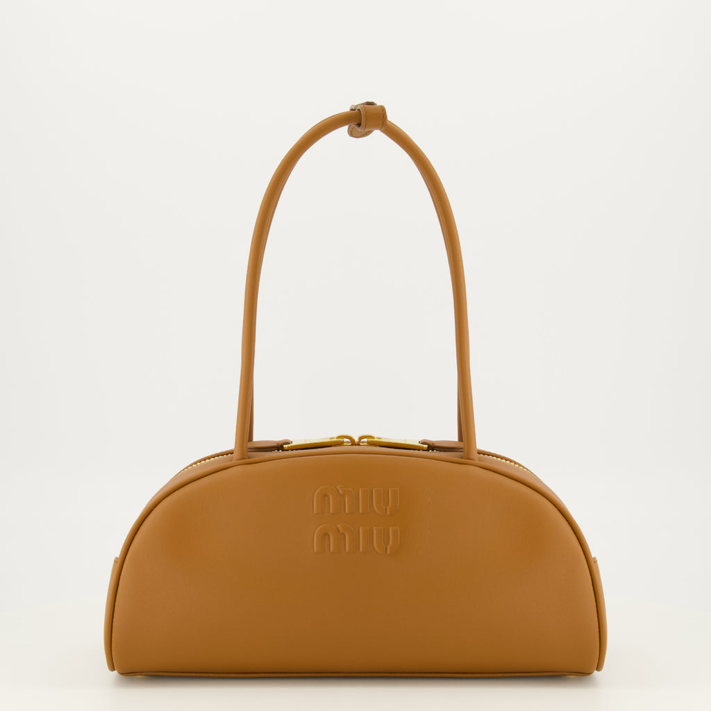 Sacs à main et épaule Braune Lederhandtasche Miu Miu Marron Femme