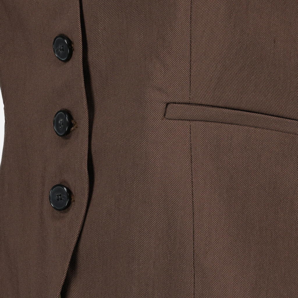 Tops Gilet de tailleur bi-matière marron Iro Marron Femme