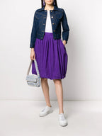 Image de l'article Veste en denim brodée de la marque Patou pour Femme - Saison Automne-Hiver 2025 - Vue de Dos