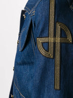 Image de l'article Veste en denim brodée de la marque Patou pour Femme - Saison Automne-Hiver 2025 - Vue détaillée_5