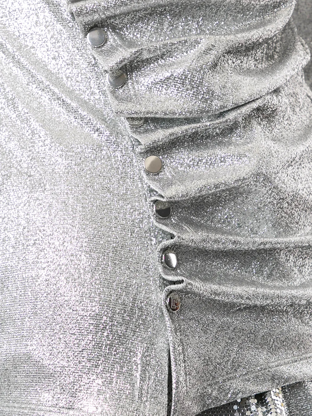 Tops Drapiertes Lurex-Top Rabanne Silber Femme
