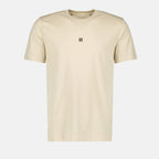 T-shirts 4G Embroidered T-Shirt Givenchy Beige Homme