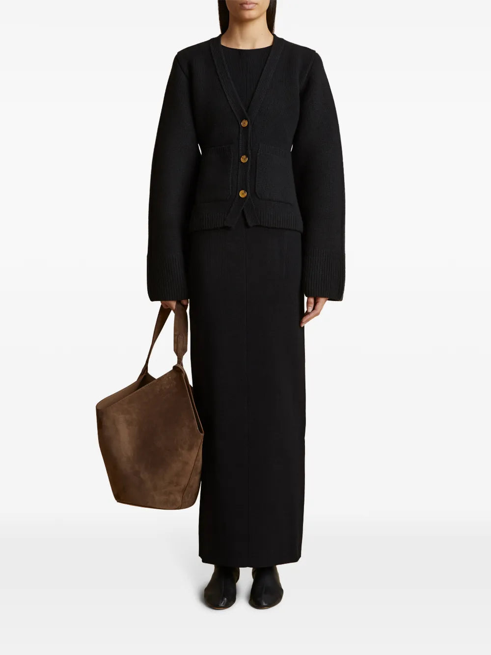 Image de l'article Cardigan Scarlet de la marque Khaite pour Femme - Saison Automne-Hiver 2025 - Vue de Dos