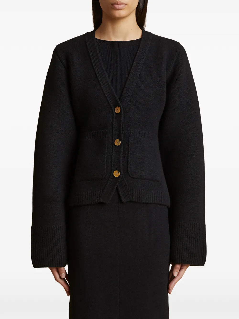 Image de l'article Cardigan Scarlet de la marque Khaite pour Femme - Saison Automne-Hiver 2025 - Vue détaillée_1