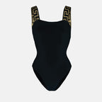 ビーチウェア グレカ水着 Versace 黒 Femme