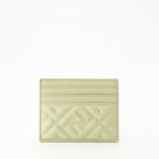 Small leather goods Porte-cartes Baguette Fendi Green Femme
