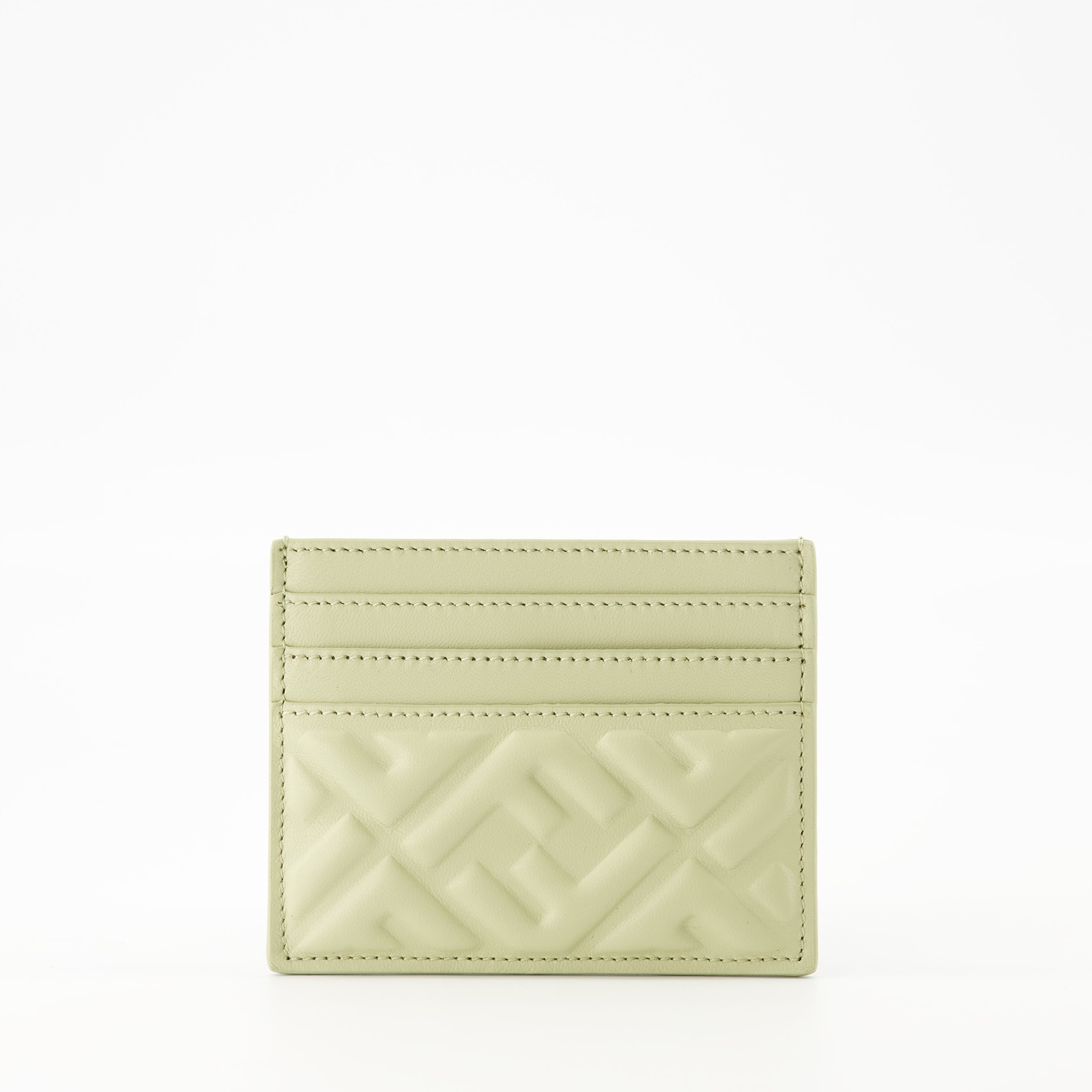 Small leather goods Porte-cartes Baguette Fendi Green Femme