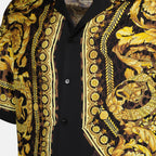 Camisas Chemise en soie Barocco Versace Amarelo Homme