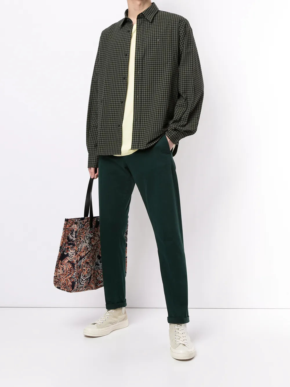 Camisas Camisa às Riscas Kenzo Cinza Homme