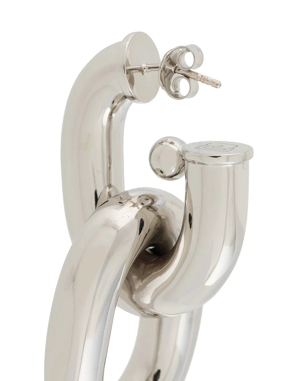 Bijoux Boucles d'oreilles Link XL Rabanne Argenté Femme